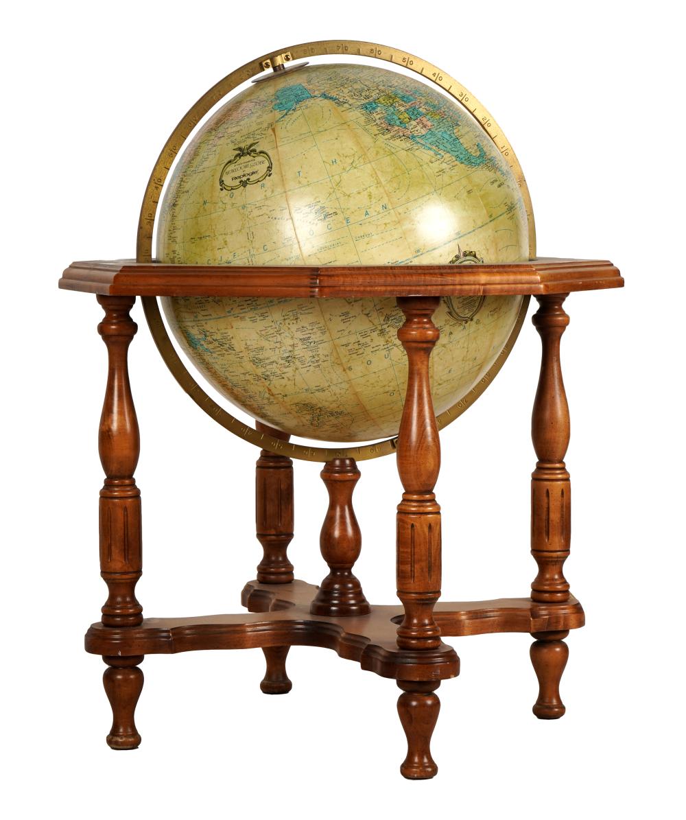 REPLOGLE ILLUMINATED GLOBE ON