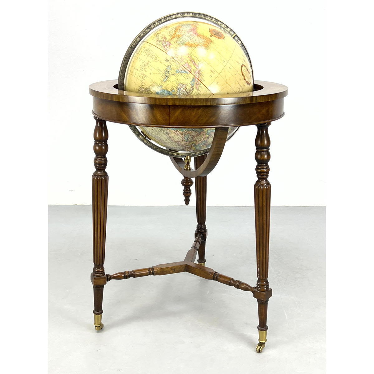 REPLOGUE GLOBE Mounted in Inlayed