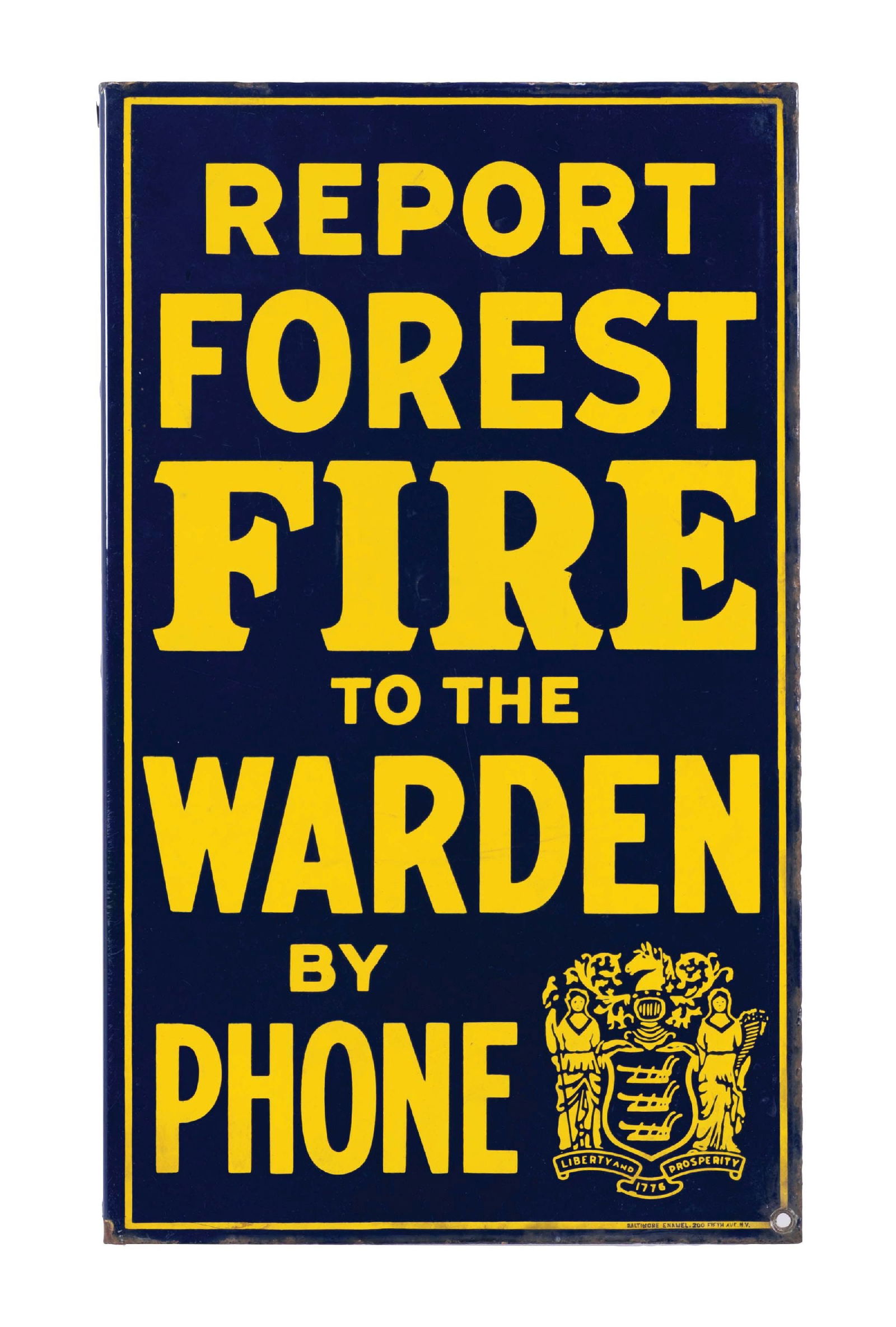 REPORT FOREST FIRES TO THE WARDEN