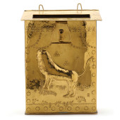 REPOUSSE BRASS MAILBOX<br>Repo