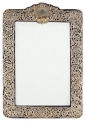 REPOUSSÉ SILVER TABLETOP MIRRO