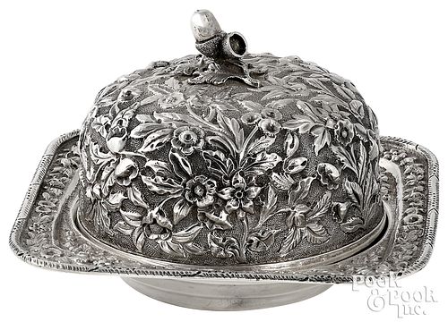 REPOUSSE STERLING SILVER BUTTER