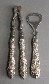 REPOUSSE STERLING SILVER HANDL