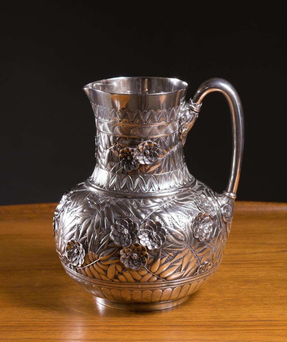 REPOUSSE STERLING SILVER WATER