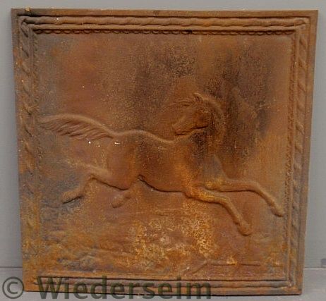 Reproduction cast iron fireback