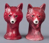 REPRODUCTION CAST IRON RED FOX