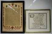 REPRODUCTION COLOR PRINT MAP O