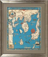 REPRODUCTION DECORATIVE MAP “B