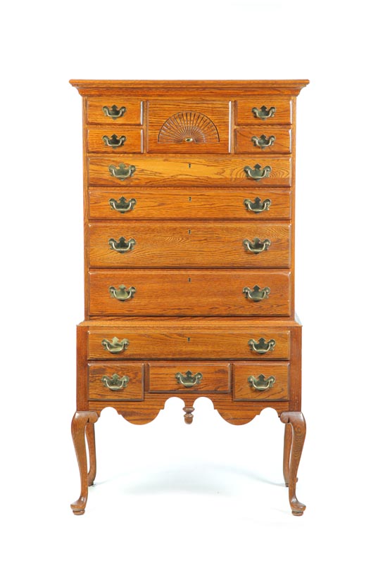 REPRODUCTION HIGHBOY. Oak and of