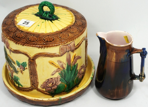 Reproduction Majolica Cheese Dish