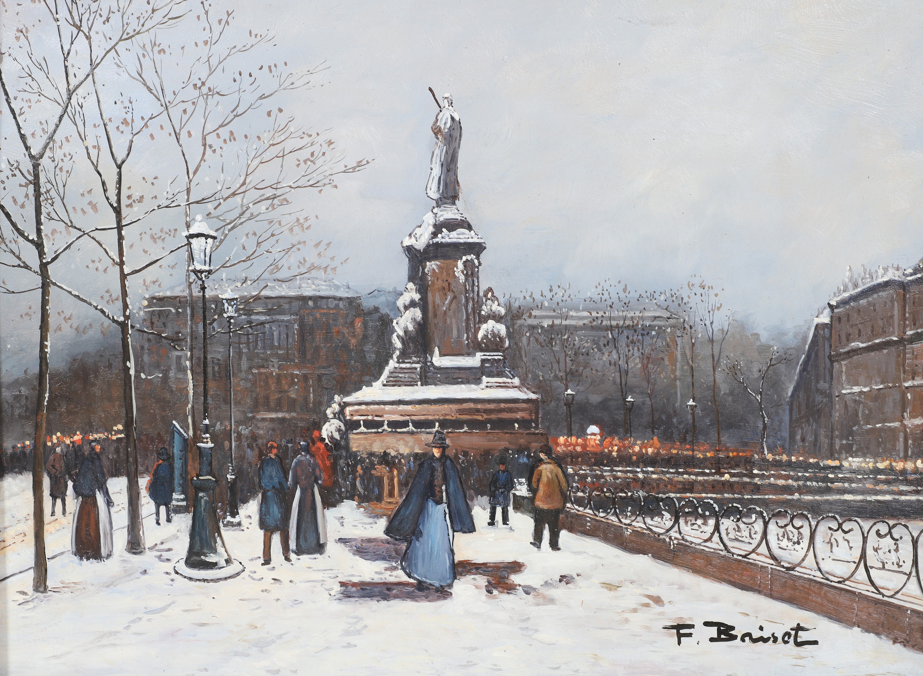 Reproduction painting of a Paris