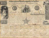 REPUBLIC OF TEXAS 1841 $100 BO