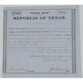 Republic of Texas Public Debt
