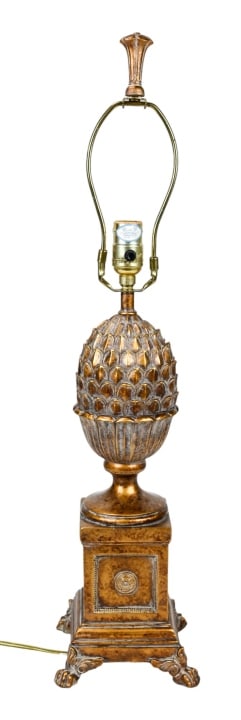 RESIN GILT ARTICHOKE NEO