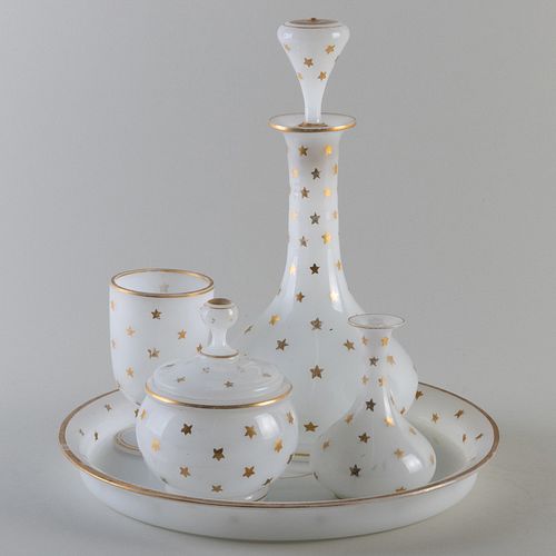 RESTAURATION GILT-DECORATED OPALINE