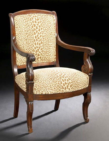 Restauration Mahogany Fauteuil, 