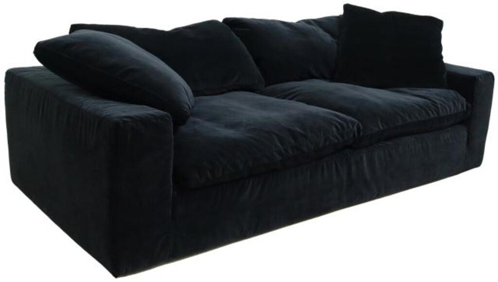 RESTORATION HARDWARE BLACK VELVET