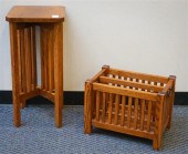 RESTORATION HARDWARE OAK MAGAZ