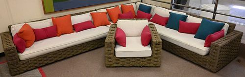 RESTORATION HARDWARE OUTDOOR RATTAN