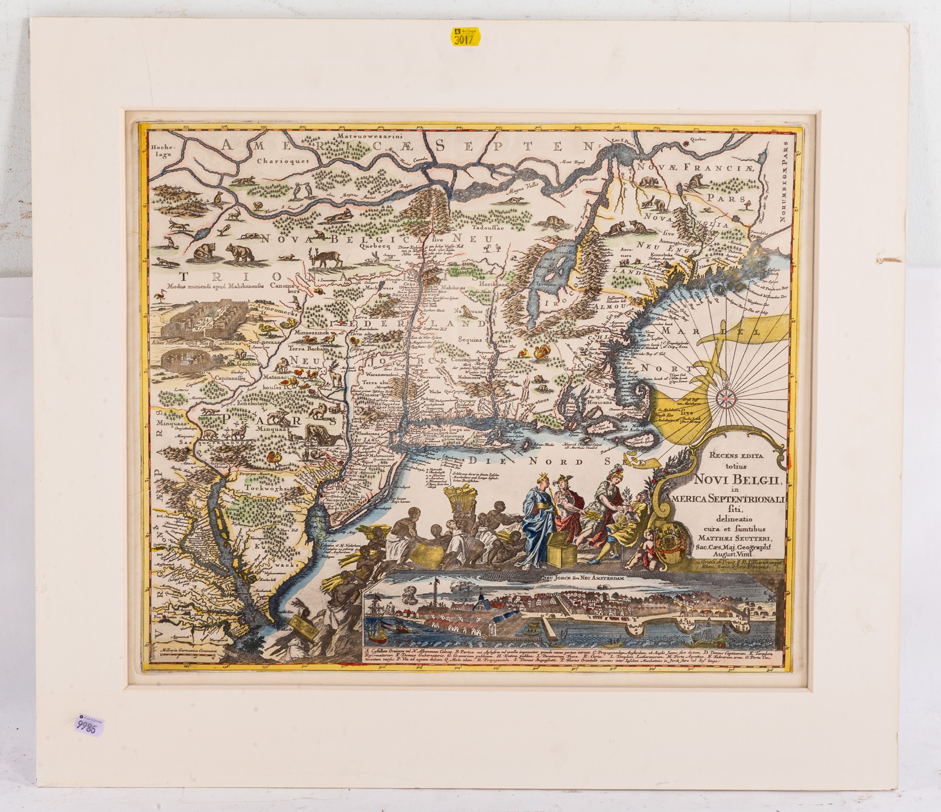 RESTRIKE ANTIQUE MAP "NOVI