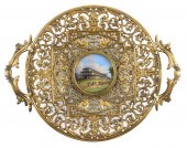 RETICULATED BRASS CENTERPIECE