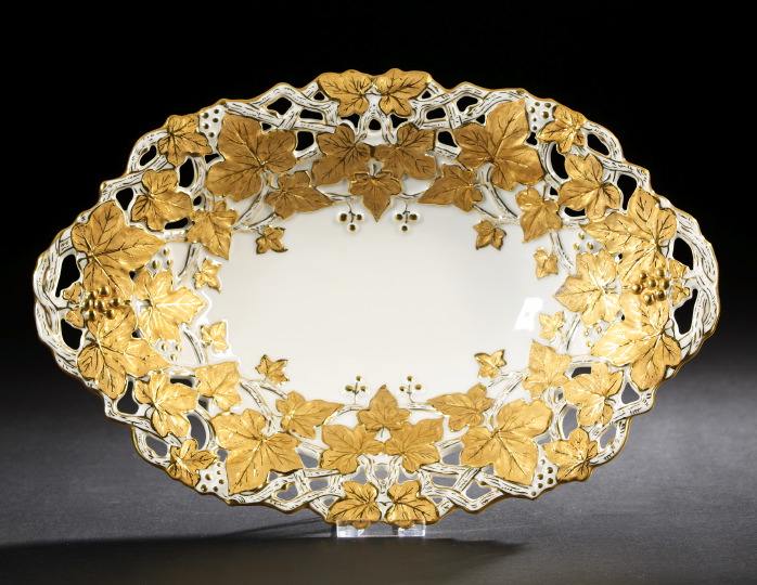 Reticulated Meissen Porcelain Fruit