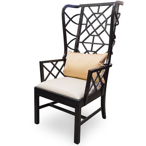 RETICULATED WINGBACK WOODEN