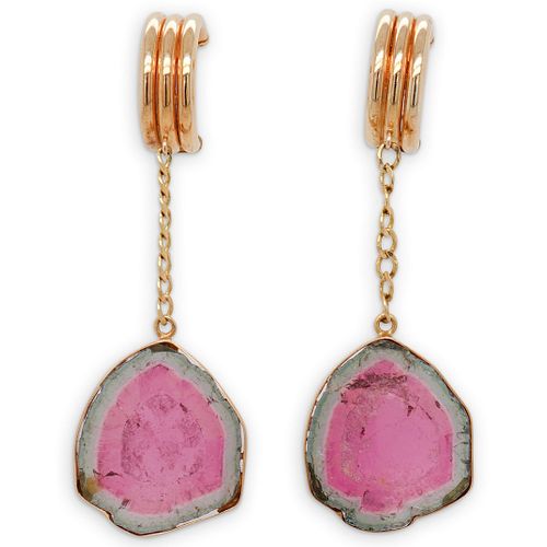 RETRO 14K WATERMELON TOURMALINE