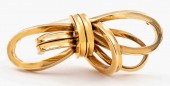 RETRO 14K YELLOW GOLD BOW TIE