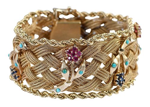 RETRO 14KT. BRACELETwoven mesh with