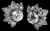 RETRO 18KT. DIAMOND EARRINGSea