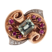 RETRO AQUAMARINE, DIAMOND, RUB