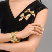 RETRO BOW BROOCH AND TIFFANY &