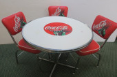 RETRO COCA COLA TABLE WITH THR