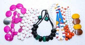 RETRO COLORFUL BEADED NECKLACE