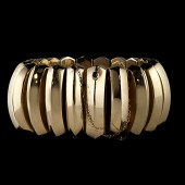 Retro Gold Statement Bracelet