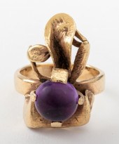 RETRO MODERN 14K YELLOW GOLD A