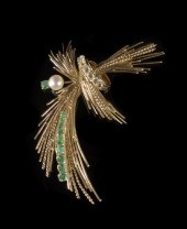 Retro-Moderne Eighteen-Karat Y