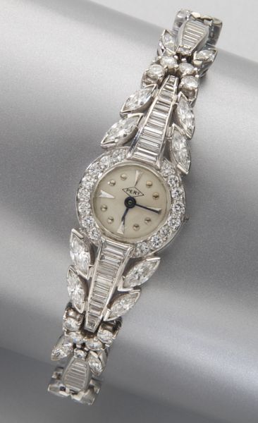 Retro Pery platinum and diamond