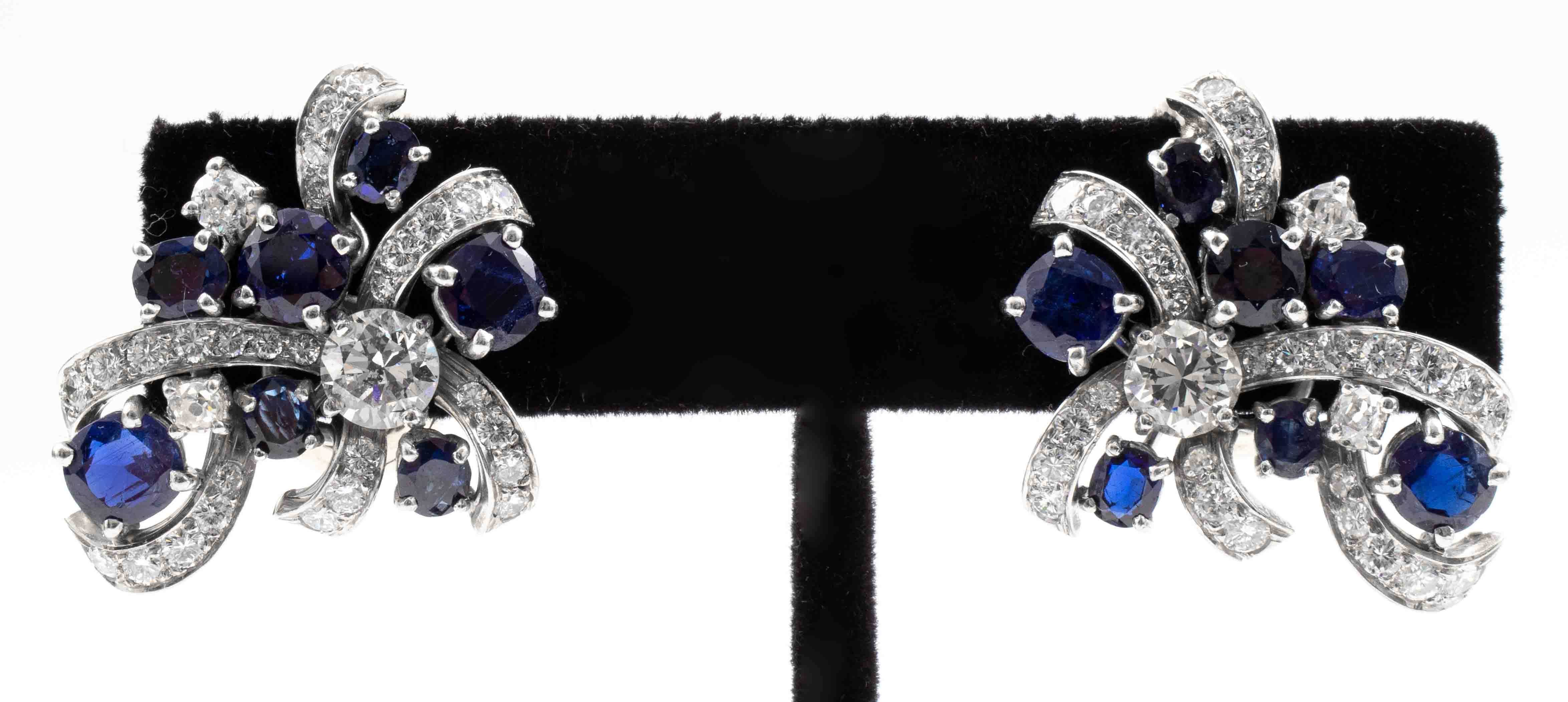 RETRO PLATINUM DIAMOND & SAPPHIRE