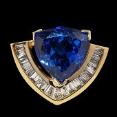 Retro-Style Tanzanite and Diam