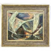 Reuben Tam Modernist Painting.