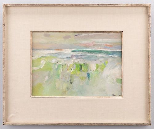 REUBEN TAM OIL ON BOARD ABSTRACT
