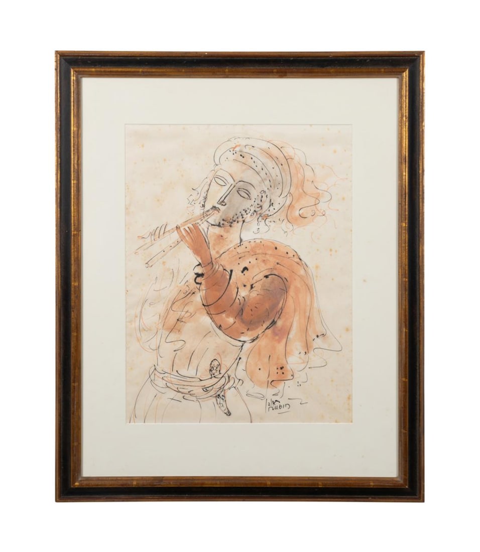 REUVEN RUBIN 'FLUTE PLAYER'