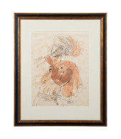 REUVEN RUBIN 'FLUTE PLAYER' SI