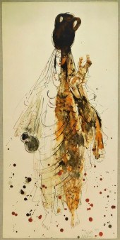 REUVEN RUBIN TO THE WELL COLOR
