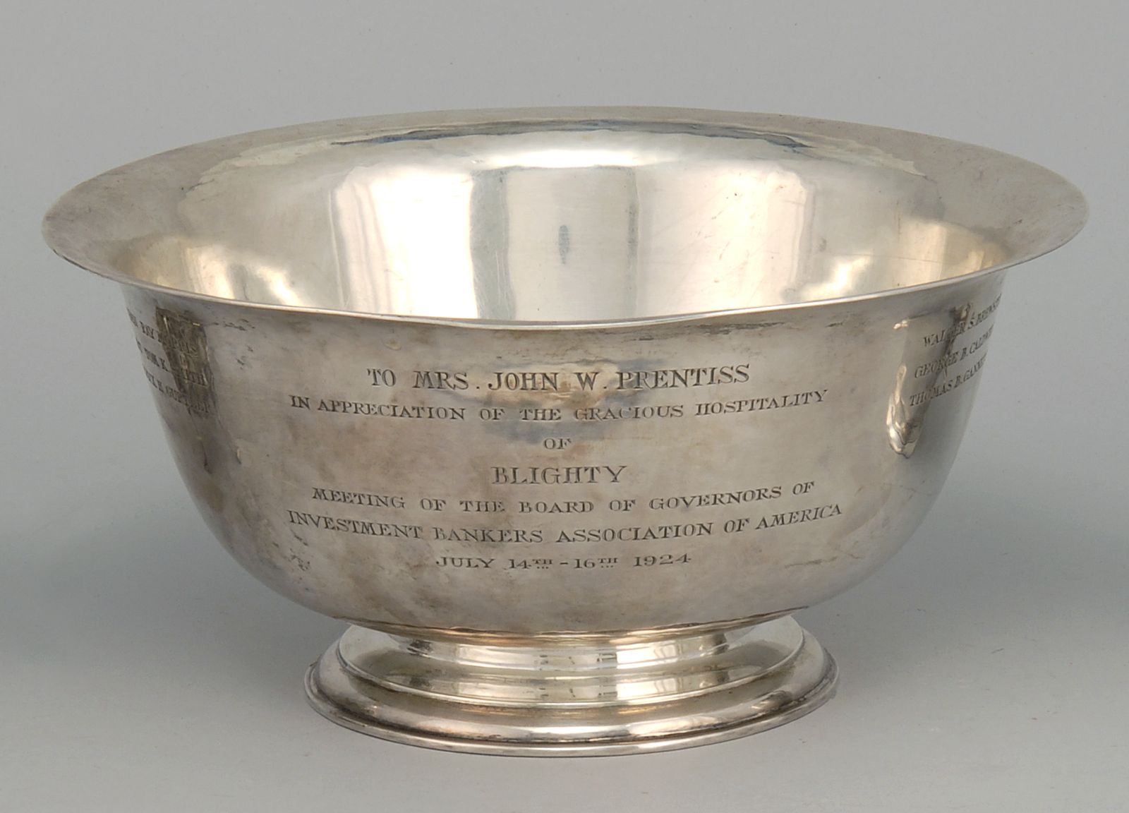 REVERE-STYLE STERLING SILVER BOWL