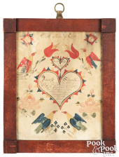REVEREND HENRY YOUNG, FRAKTUR