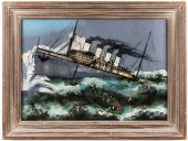 REVERSE GLASS FOLK ART PAINTIN
