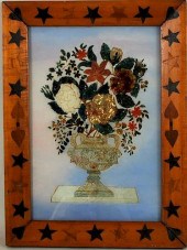 REVERSE GLASS PAINTED TINSEL P